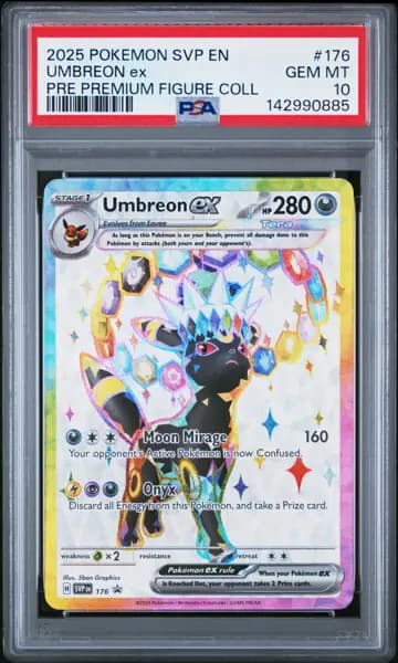 2025 POKEMON SVP PROMO PREMIUM FIGURE COLLECTION #176 UMBREON EX PSA 10