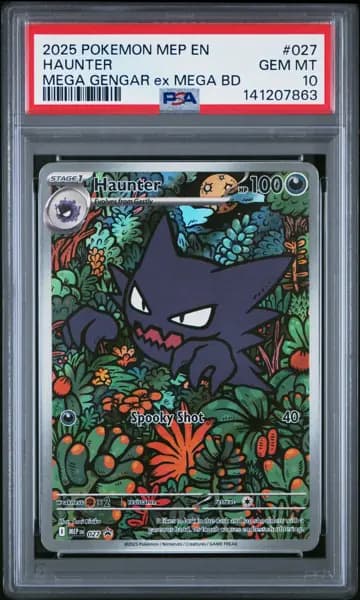 2025 POKEMON MEP MEGA BATTLE DECK PROMO #027 HAUNTER PSA 10