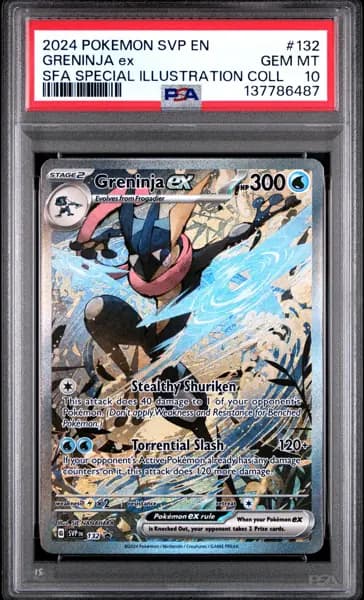 2024 POKEMON SHROUDED FABLE SPECIAL ILLUSTRATION COLLECTION GRENINJA EX PSA 10