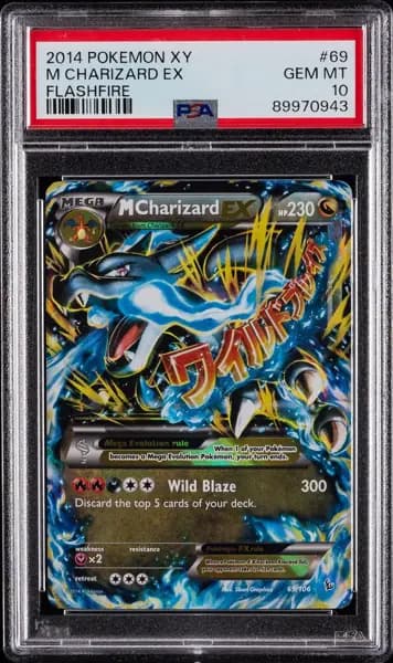 2014 POKEMON XY FLASHFIRE #69 M CHARIZARD EX PSA 10