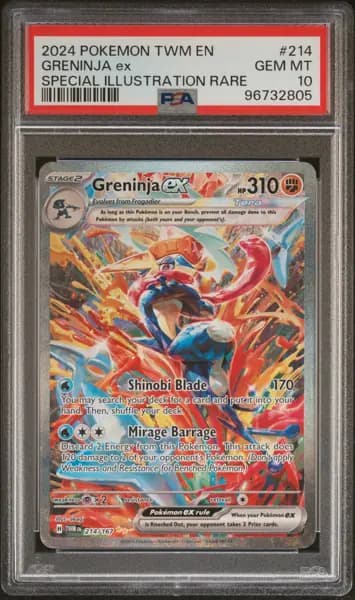 2024 POKEMON TWILIGHT MASQUERADE SPECIAL ILLUSTRATION RARE GRENINJA EX PSA 10
